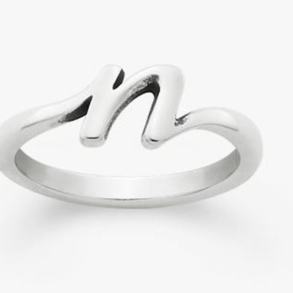 James Avery Signature initial ring